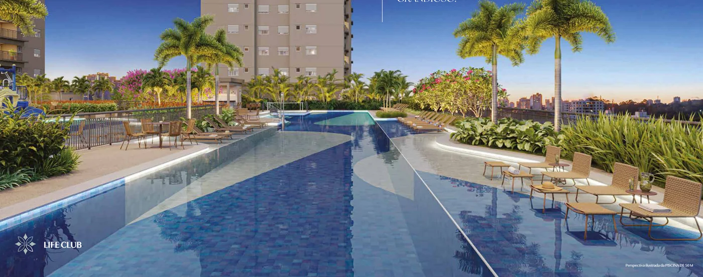 Reserva São Caetano do Sul - GranResort — piscina de 50 m e lazer de resort