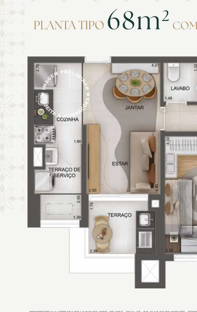 Planta 68 m² GranResort